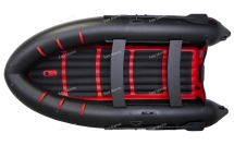 Лодка надувная моторная BADGER AIR LINE ARL420-BLACKK/RED с НДНД 4,2м