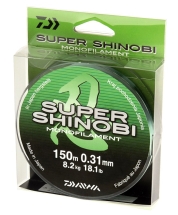 Леска монофильная DAIWA SUPER SHINOBI 0,31мм/150м/кг св/зелёный